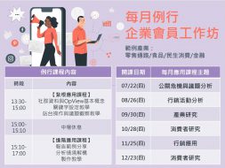企業會員專屬免費工作坊