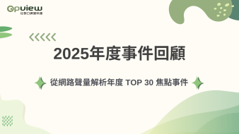 產業聲量報告》2025年度事件回顧｜30 大事件聲量盤點