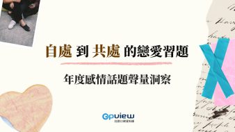產業聲量報告》自處到共處的戀愛習題：年度感情話題聲量洞察
